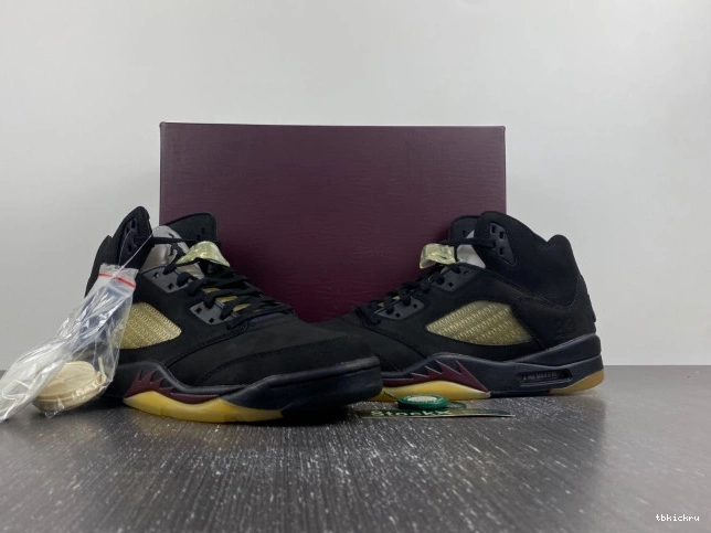 Rep TBkick 5 Black FD1330-001 Maniere x Air A Jordan Ma 0722